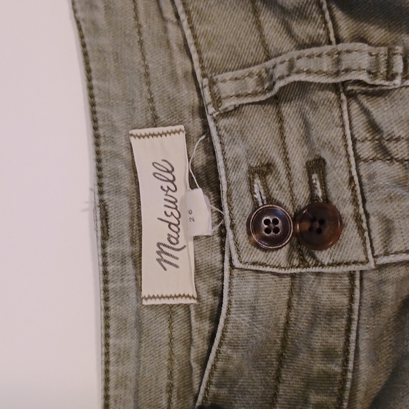 Madewell light green jeans womens plus size 26 several pockets front- back - Picture 8 of 16